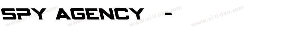 spy agency普通字体转换